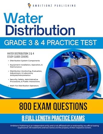 Water Distribution Grade 3 & 4 Practice Test