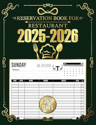Reservation Book for Restaurant 2025-2026