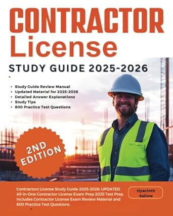Contractors License Study Guide 2025-2026
