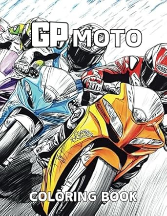 GP Motorcycle Coloring Book