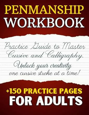 Penmanship Workbook for Adults