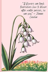 Pink Lily of the Valley Inspirational Journal