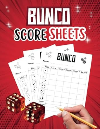 Bunco Score Sheets