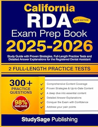 California RDA Exam Prep Book 2025-2026