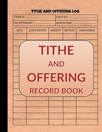 Tithe and Offering Record Book