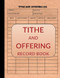 Tithe and Offering Record Book