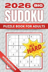 Hard Sudoku Puzzles For Adults: Large Print Two Puzzles Per Page