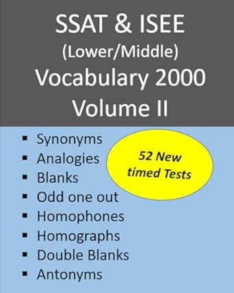 SSAT & ISEE (Lower/Middle) Vocabulary 2000 Volume II