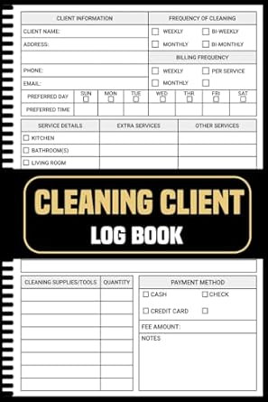 Cleaning Client Log Book