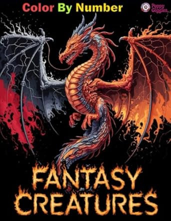 Fantasy Creatures Color by Number: Mythical and Magical