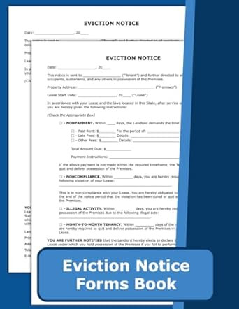 Eviction Notice Forms Book
