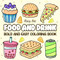 Food and Drink Coloring Book Bold and Easy