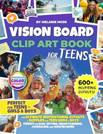 Vision Board Clip Art Book for Teens