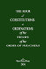The Book of the Constitutions and Ordinations of the Friars