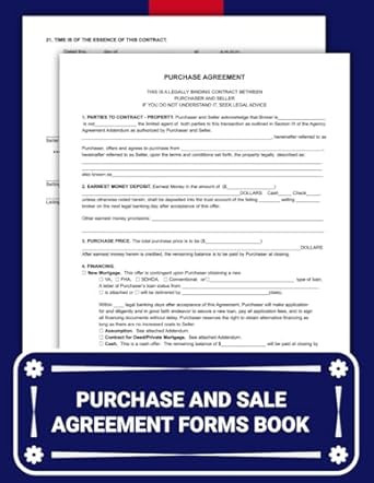 Purchase and Sale Agreement Forms Book