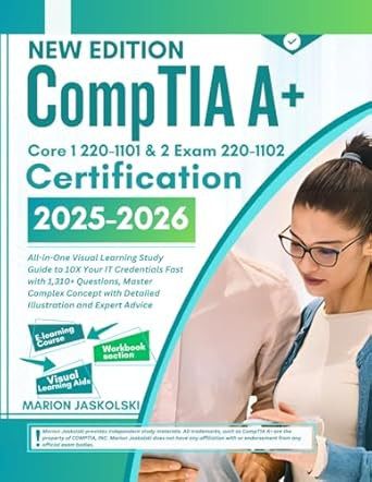 CompTIA A+ Core 1 220-1101 & 2 Exam 220-1102 Certification