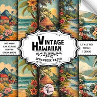 Vintage Hawaiian Scrapbook Paper