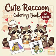 Cute Raccoon Coloring Book
