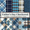 Father's Day Checkered Pattern Scrapbook Paper Craft Pad