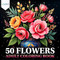 Flower Coloring Book for Adults