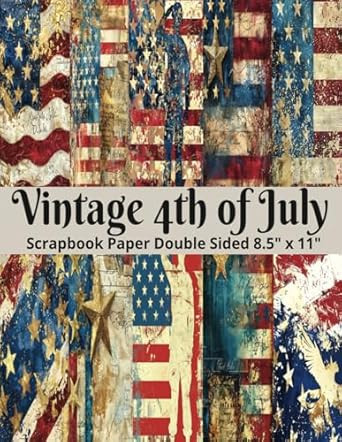 Vintage 4th of July Scrapbook Paper