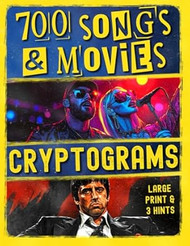 Songs & Movies Cryptogram Puzzles For Adults