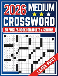 Large Print Medium Crossword Puzzle Book