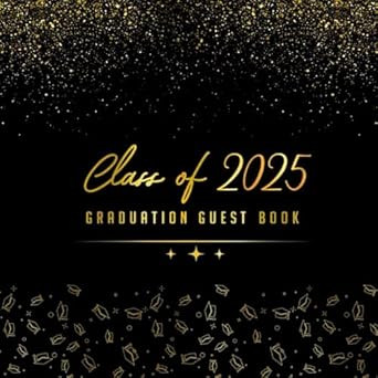 Graduation Guest Book with Prompts
