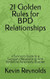 21 Golden Rules for BPD Relationships
