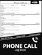 Phone Call Log Book