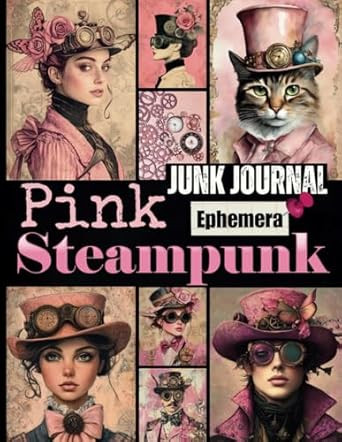 Pink Steampunk Junk Journal Ephemera