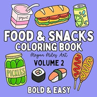Food & Snacks Coloring Book VOLUME 2