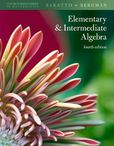 Elementary And Intermediate Algebra