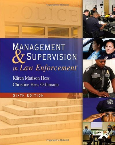 Management And Supervision In Law Enforcement