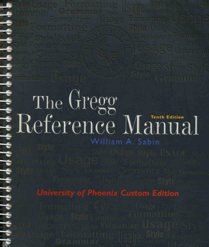 Gregg Reference Manual