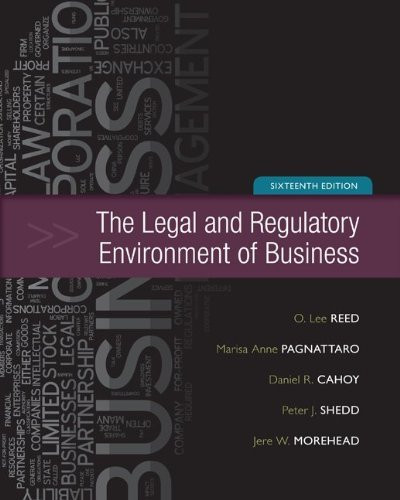 Legal And Regulatory Environment Of Business