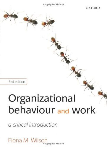 Organizational Behaviour And Work