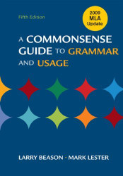 Commonsense Guide To Grammar And Usage