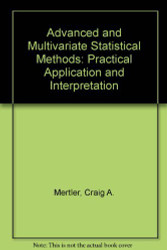 Advanced And Multivariate Statistical Methods