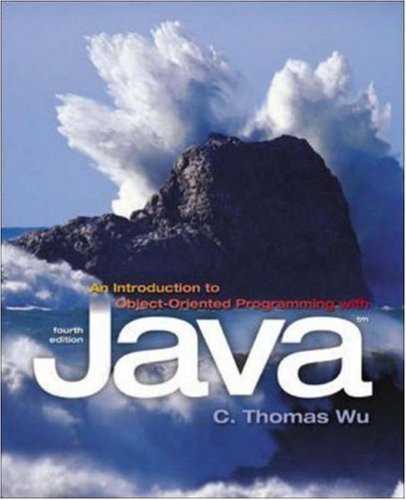Introduction To Object-Oriented Programming With Java