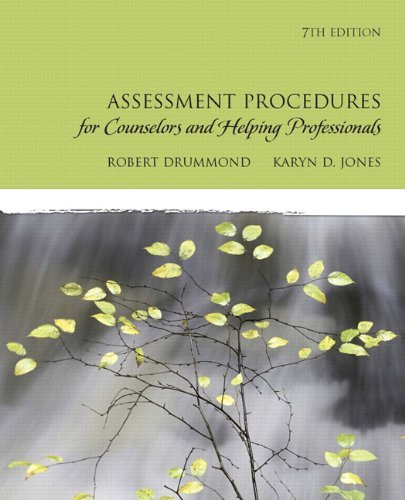 Assessment Procedures For Counselors And Helping Professionals