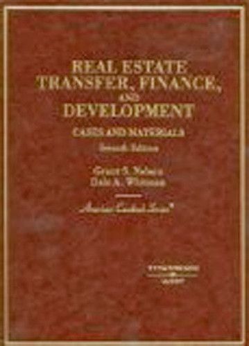 Real Estate Transfer Finance And Development