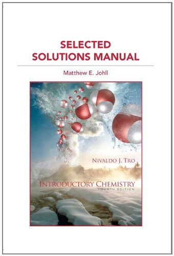 Student's Selected Solutions Manual For Introductory Chemistry