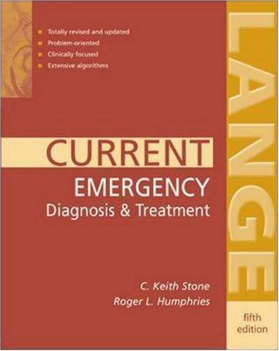 Current Diagnosis And Treatment Emergency Medicine