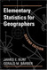 Elementary Statistics For Geographers
