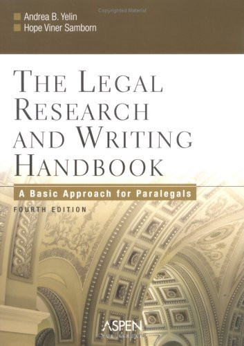 Legal Research And Writing Handbook