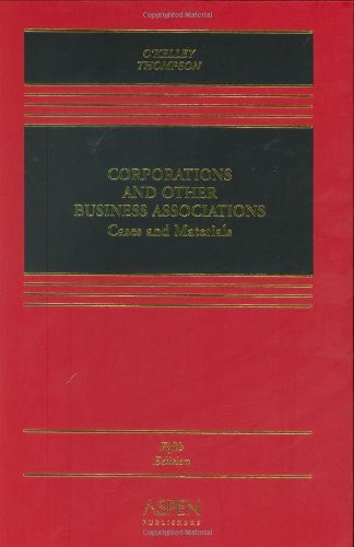 Corporations And Other Business Associations Corporations And Other Business Associations