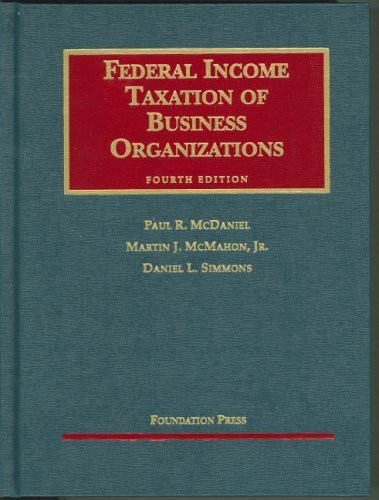 Federal Income Taxation Of Business Organizations