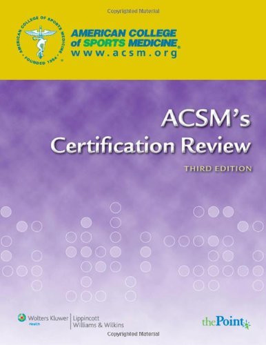 Acsm's Certification Review