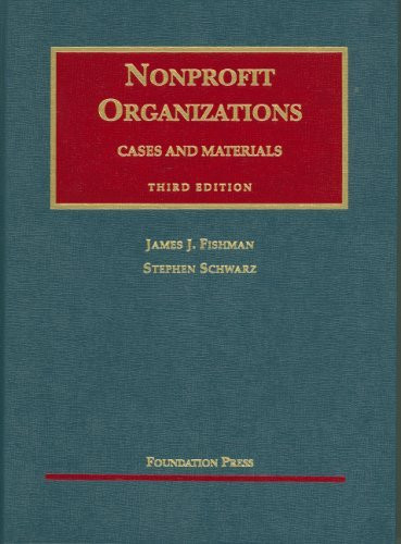 Nonprofit Organizations Cases And Materials By James